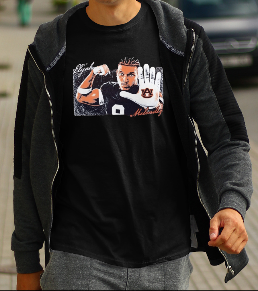 Elijah Melendez Auburn Tigers Football AU Hand Gesture T-Shirt