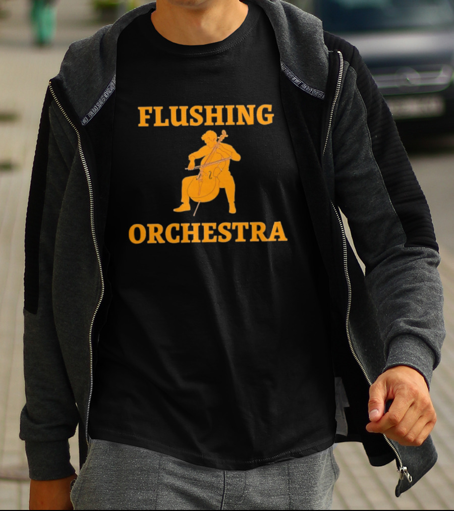 Flushing Orchestra Cello Player Musician T-Shirt