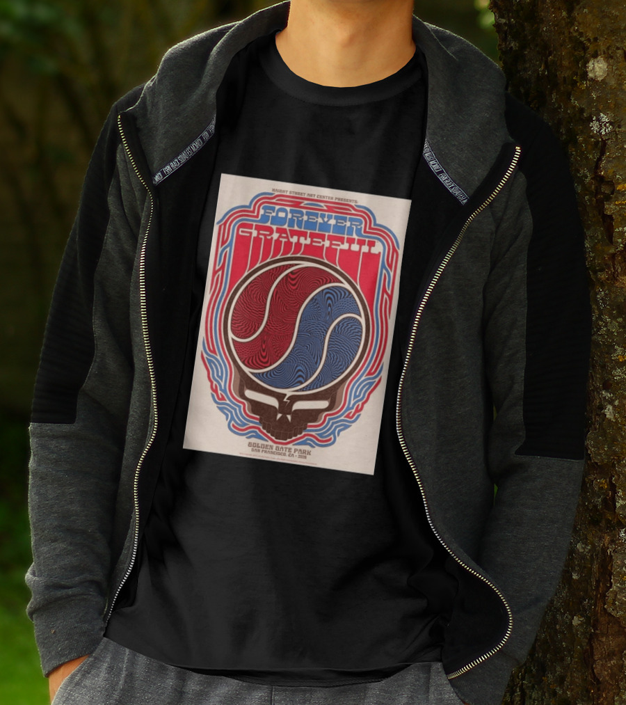 Forever Grateful Haight Street Art Center Golden Gate Park San Francisco CA 2026 T-Shirt