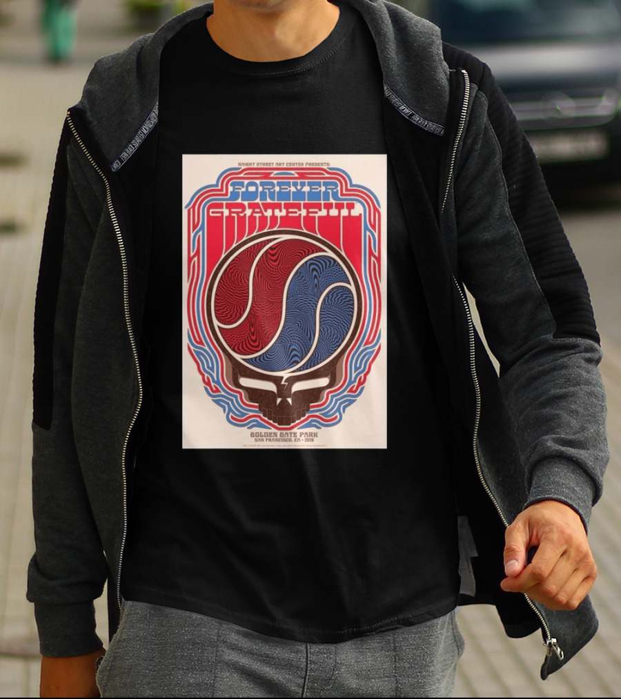Forever Grateful Haight Street Art Center Golden Gate Park San Francisco CA 2026 T-Shirt