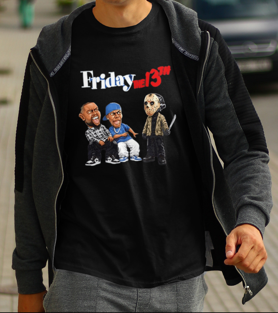 Friday The 13th Character Mashup Halloween 2026 Damnnnn Meme T-Shirt