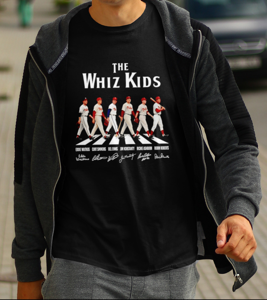 Philadelphia Phillies The Whiz Kids Abbey Road Baseball Legends T-Shirt