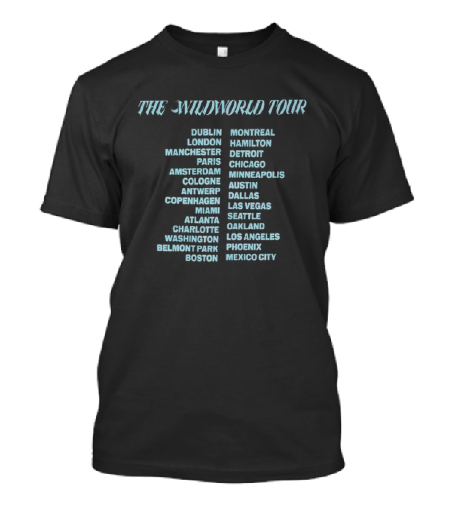 Katseye Wildworld Tour 2026 Chicago New Orleans Philadelphia Toronto Denver T-Shirt