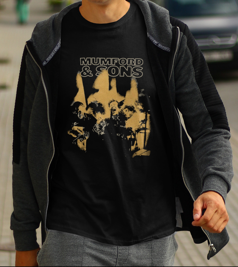 Mumford And Sons Dust And Thunder Tour Band Members T-Shirt