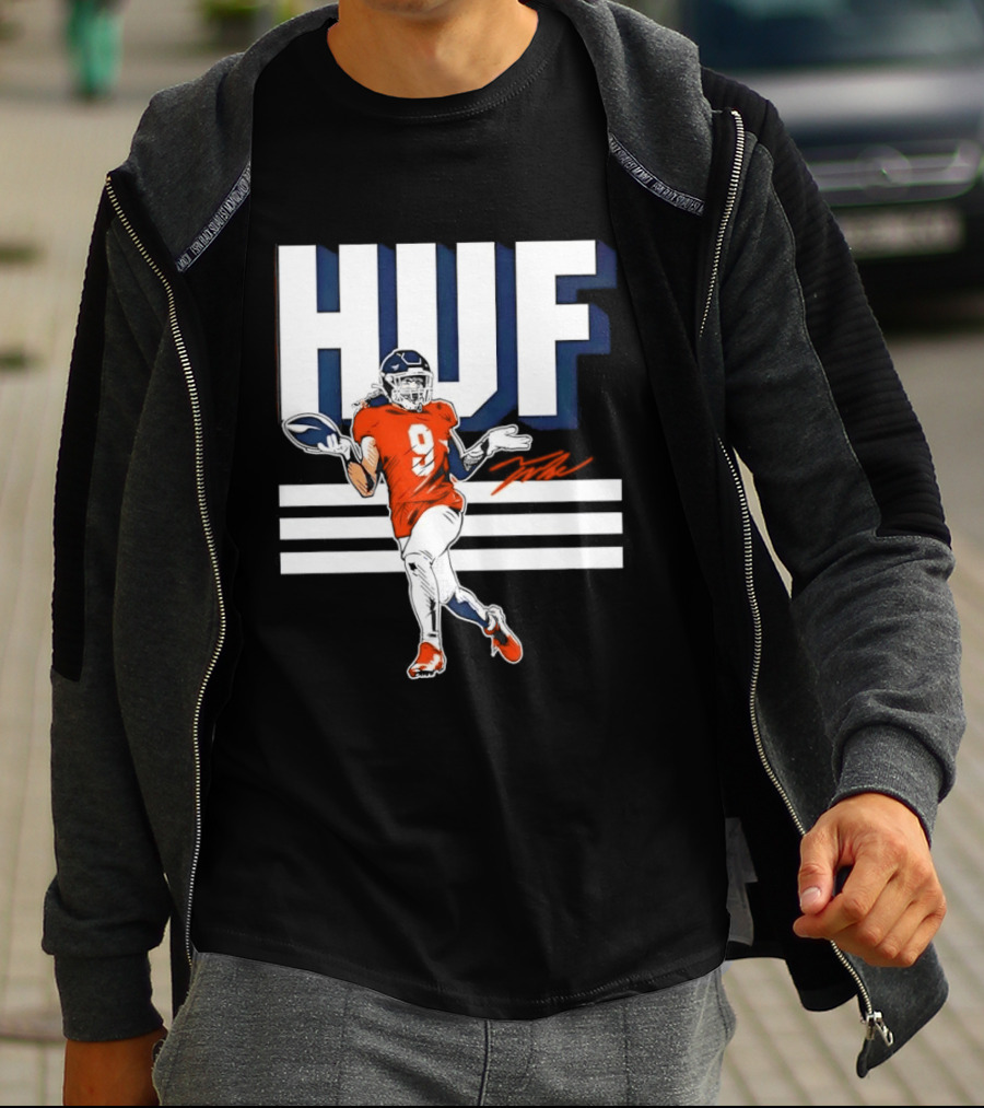 Denver Broncos Football HUF Hufanga 9 Jersey T-Shirt