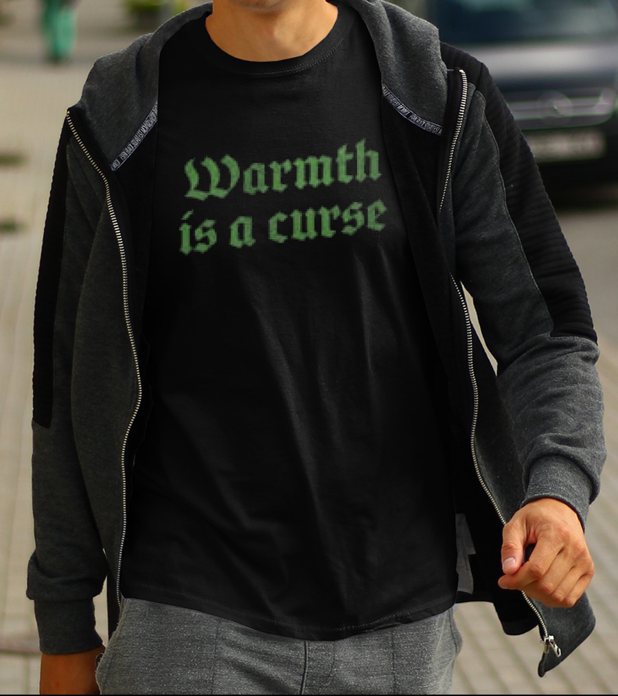 The Acacia Strain Warmth Is A Curse Gothic Font T-Shirt