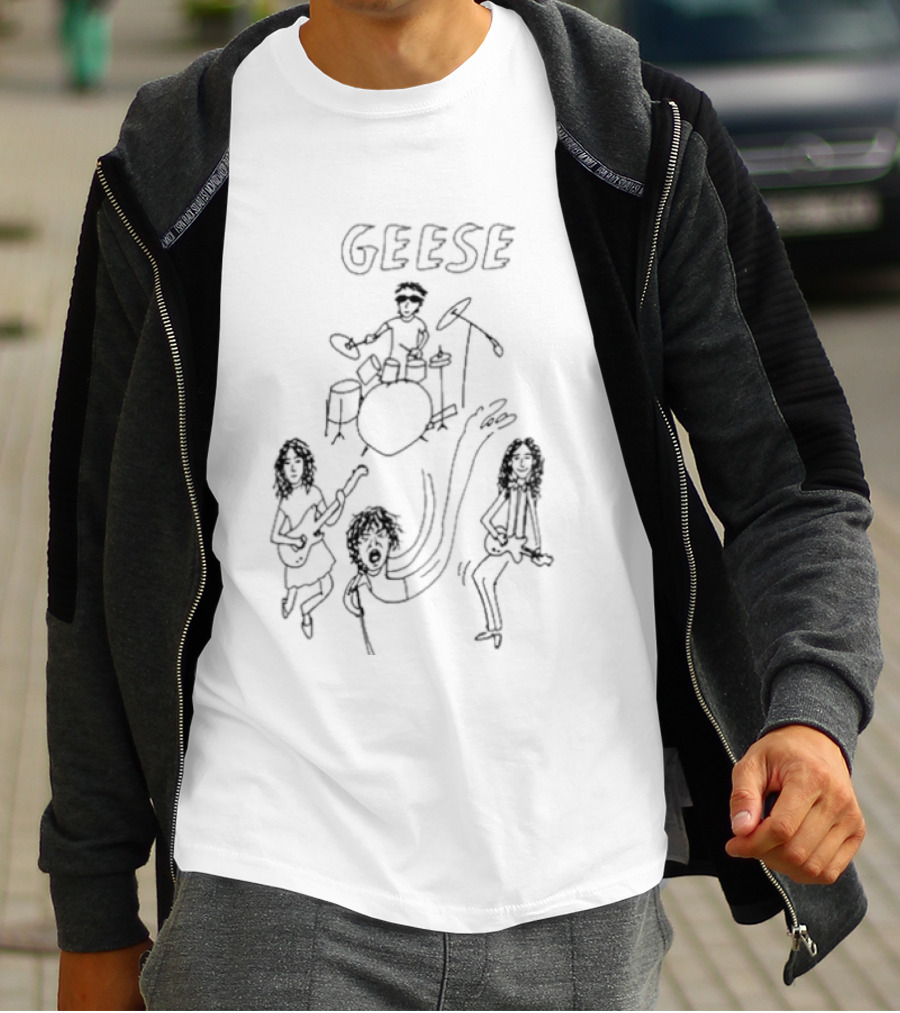 Geese Graham Coxon Blur Band Drumming Scene T-Shirt