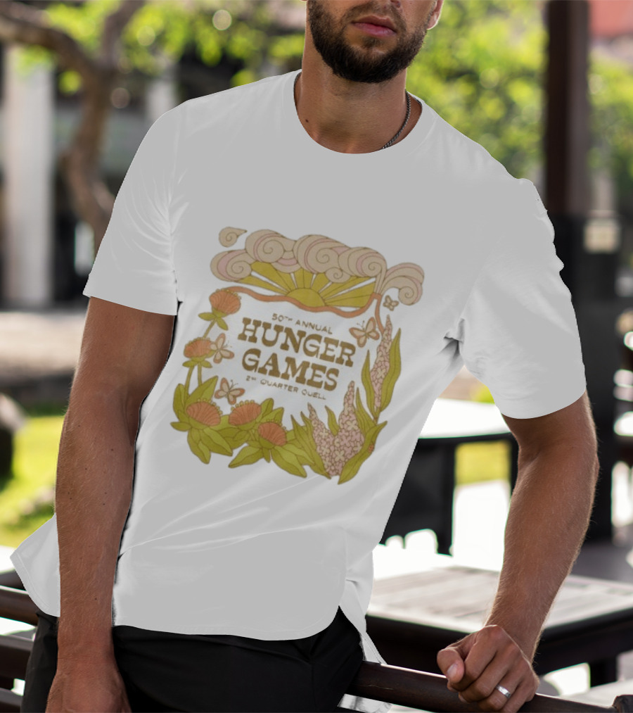 50th Annual Hunger Games 2nd Quarter Quell Floral Sun T-Shirt