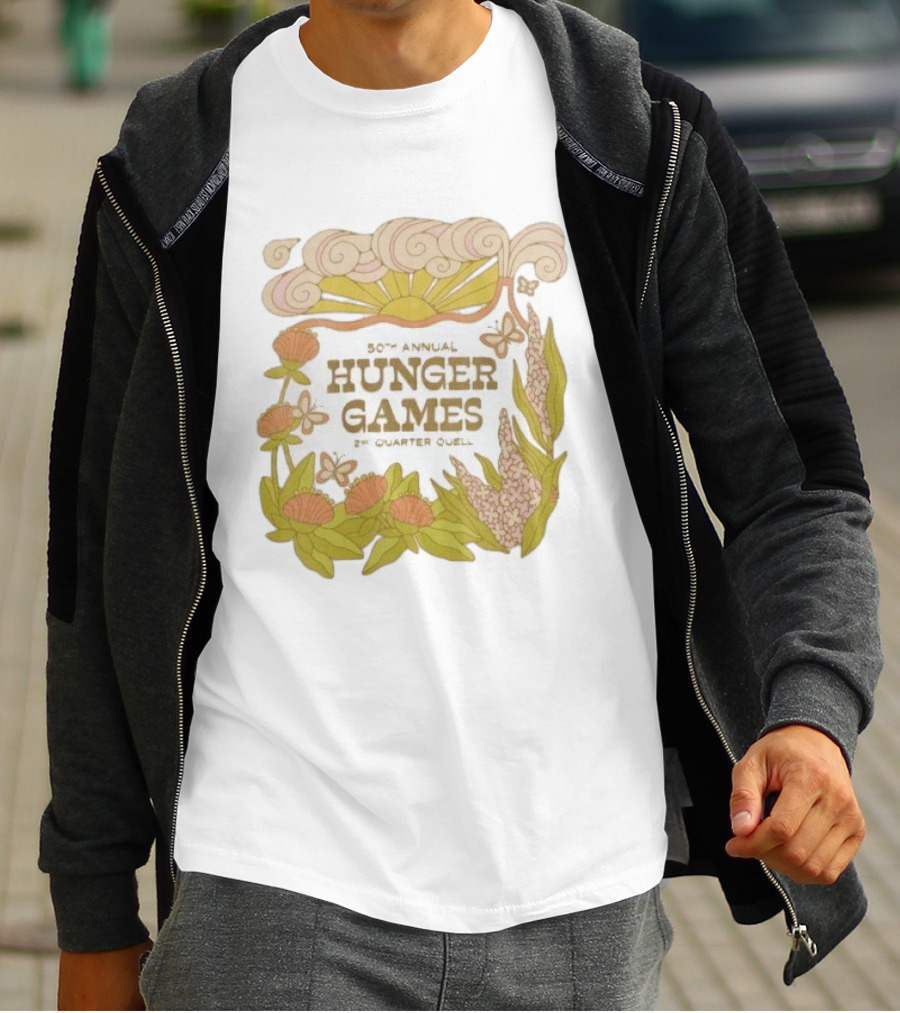 50th Annual Hunger Games 2nd Quarter Quell Floral Sun T-Shirt