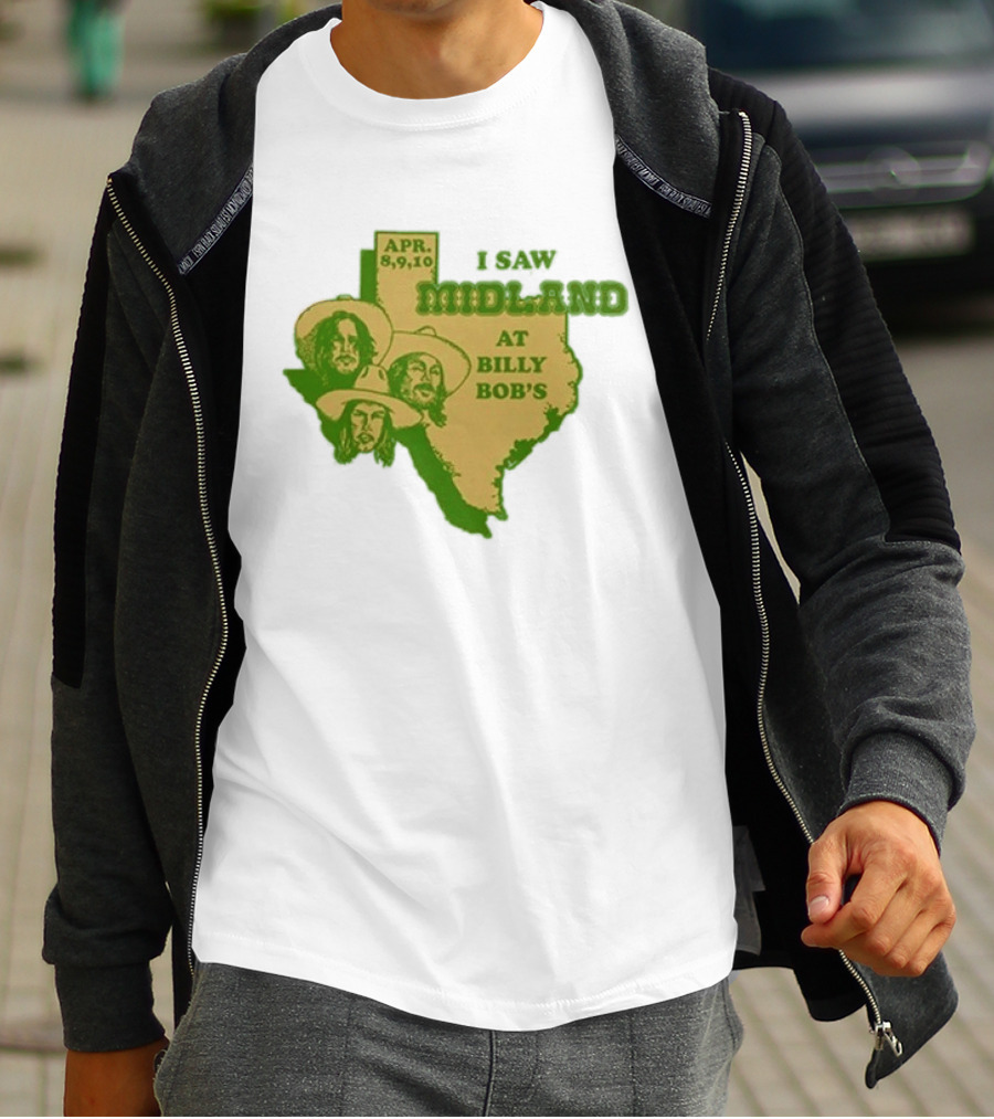APR 8 9 10 I Saw Midland At Billy Bob's Texas T-Shirt