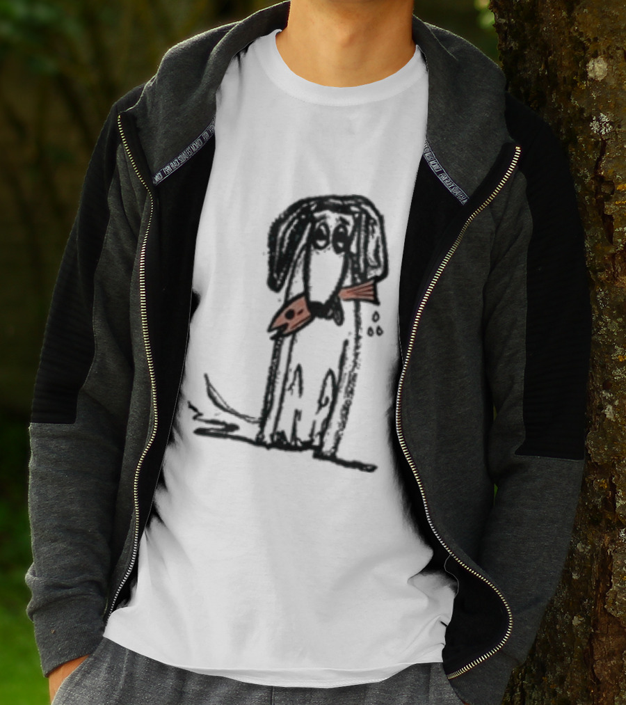 Leftover Salmon Good Dog Fish Band Artful Canine With Fish Collar T-Shirt