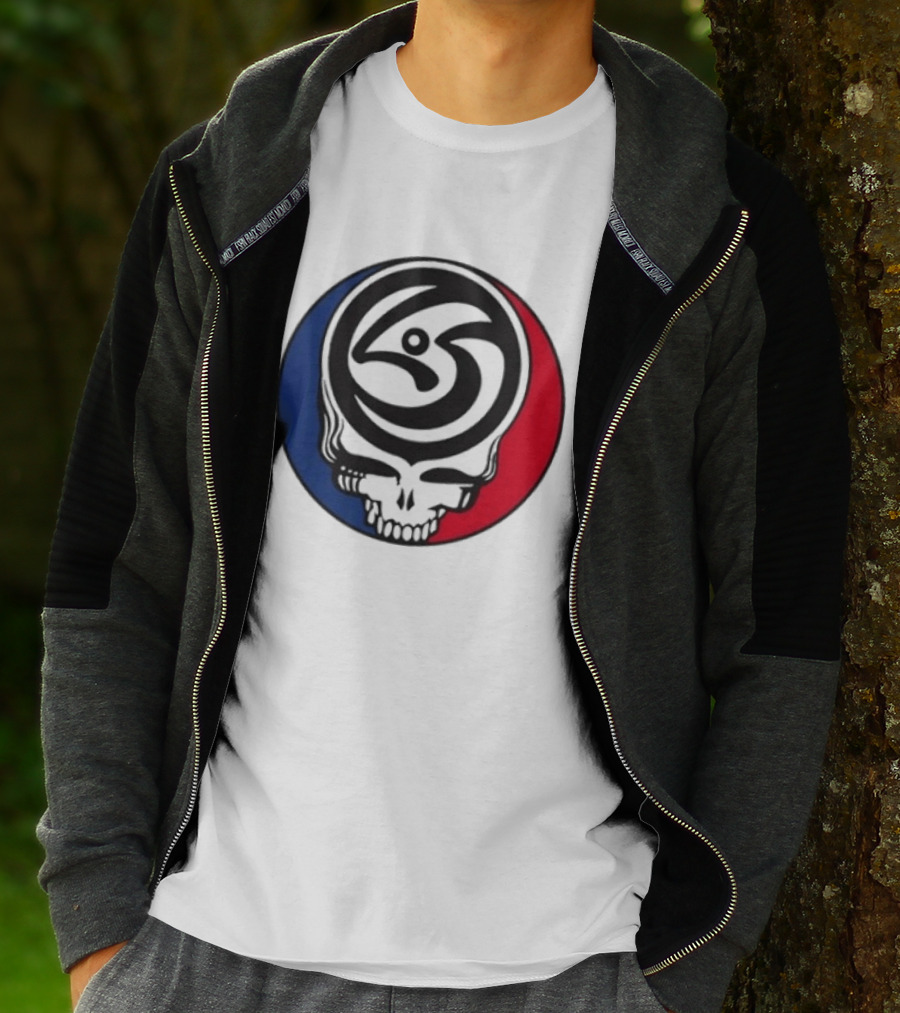 Leftover Salmon Grateful Dead Steal Your Face Salmon Garcia's Chicago March 6 8 2026 T-Shirt