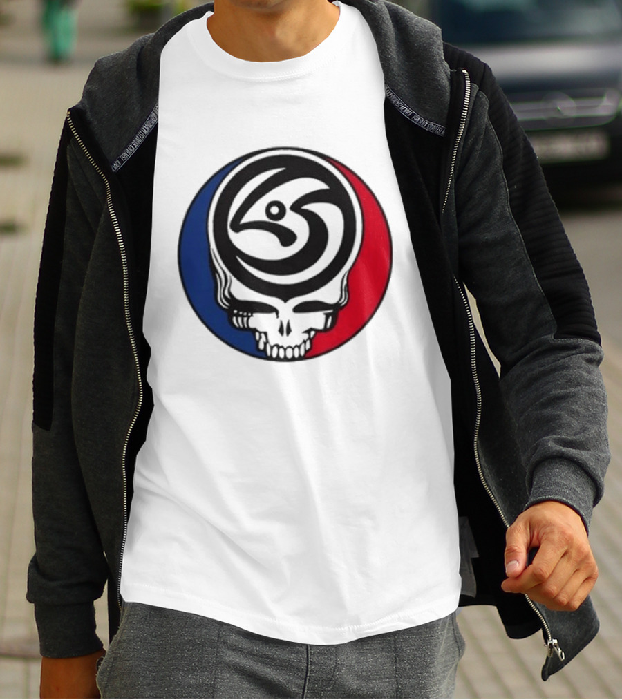 Leftover Salmon Grateful Dead Steal Your Face Salmon Garcia's Chicago March 6 8 2026 T-Shirt