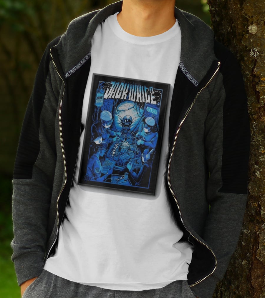 Jack White Del Mar CA 9 30 2026 Fake Blues Touring Skeleton Surgeons T-Shirt