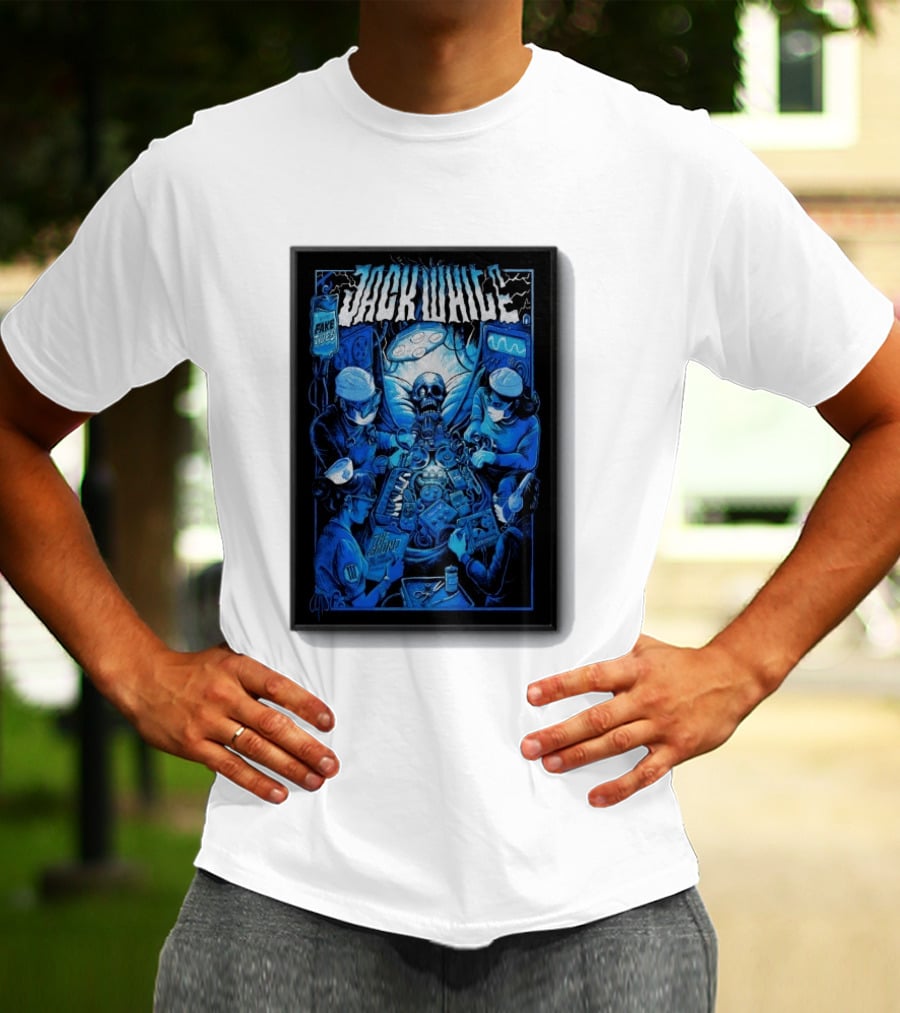 Jack White Del Mar CA 9 30 2026 Fake Blues Touring Skeleton Surgeons T-Shirt