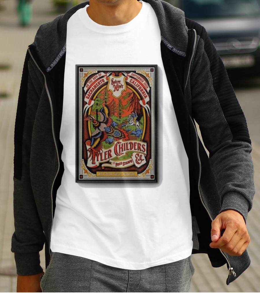 Tyler Childers Sacramento Concert September 30 2026 With Sipe Hunt Food Stamps Special Guests Wednesday T-Shirt