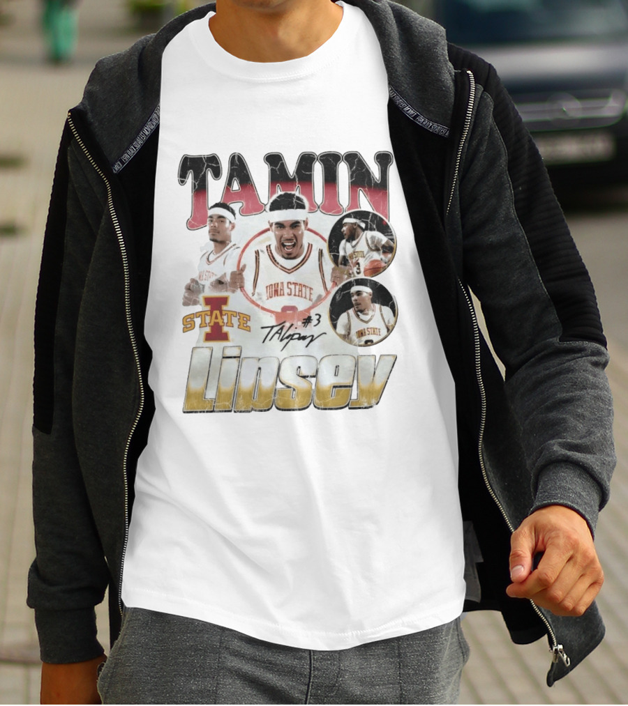 Tamin Lipsey Iowa State Cyclones Basketball No 3 Retro 90s T-Shirt