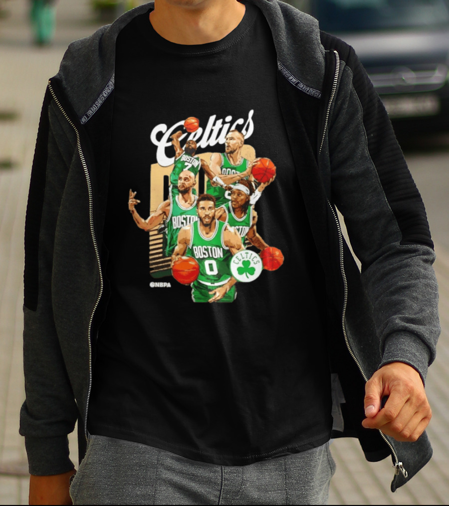 Boston Celtics 2026 Starting 5 Team NPBA Celtics Logo Basketball T-Shirt