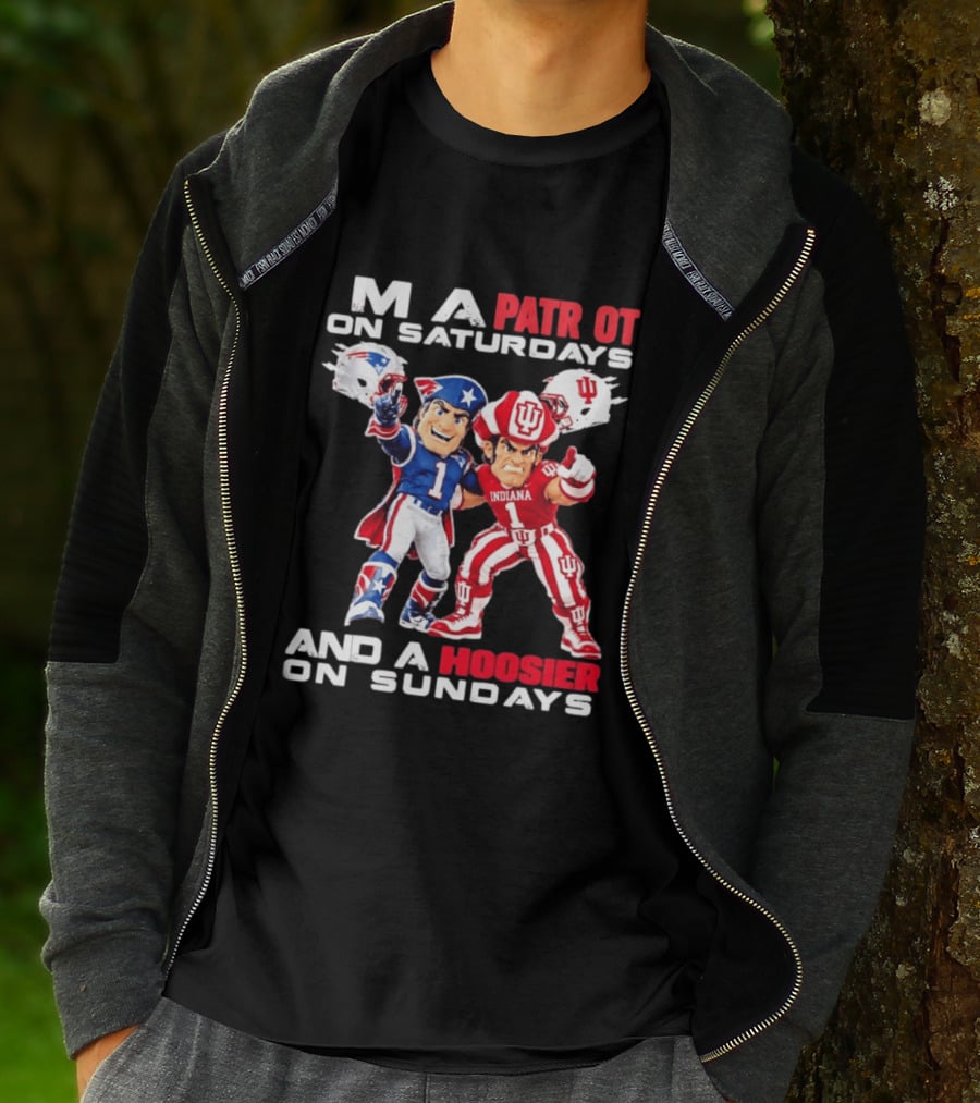 Patriot And Hoosier Football Saturdays Sundays Mascots T-Shirt