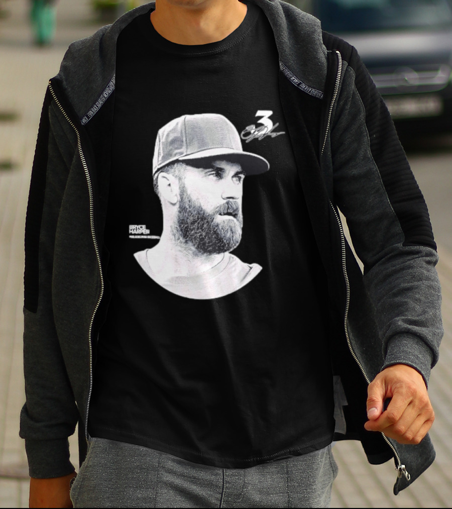 Bryce Harper Philadelphia Phillies Lineage Series 3 Signature T-Shirt