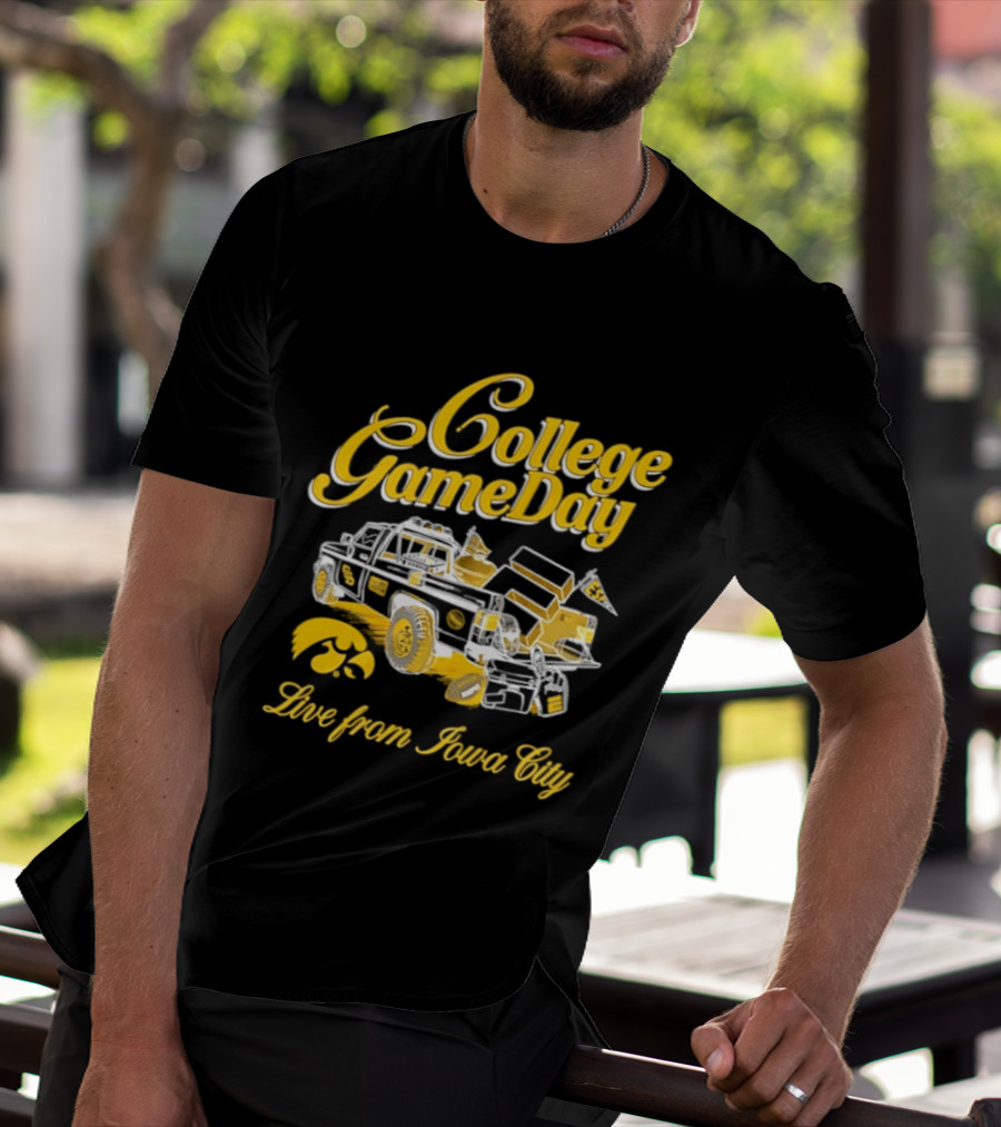 Iowa Hawkeyes 2026 College GameDay Live From Iowa City Tailgate Truck Hawkeye T-Shirt