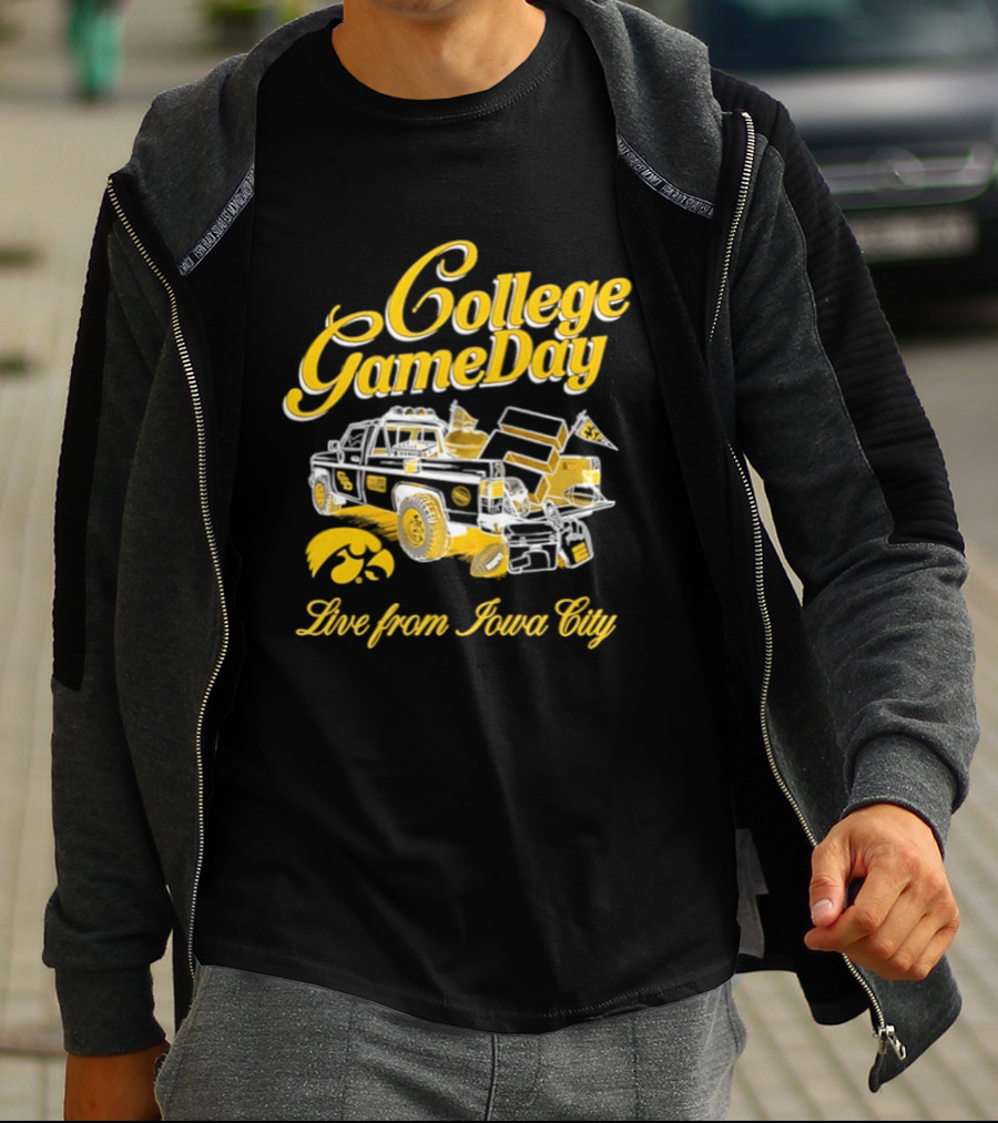 Iowa Hawkeyes 2026 College GameDay Live From Iowa City Tailgate Truck Hawkeye T-Shirt