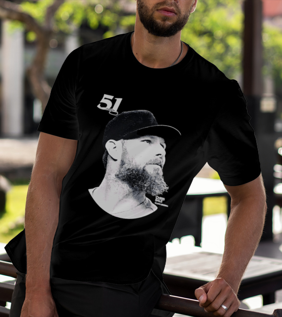 Chris Sale 51 Atlanta Braves Lineage Series T-Shirt