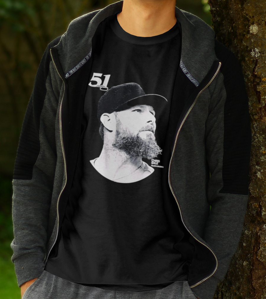 Chris Sale 51 Atlanta Braves Lineage Series T-Shirt