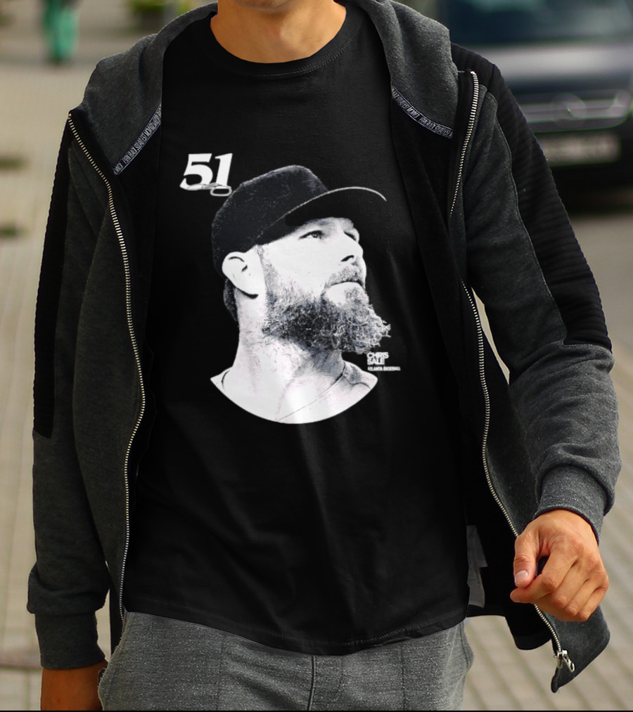 Chris Sale 51 Atlanta Braves Lineage Series T-Shirt