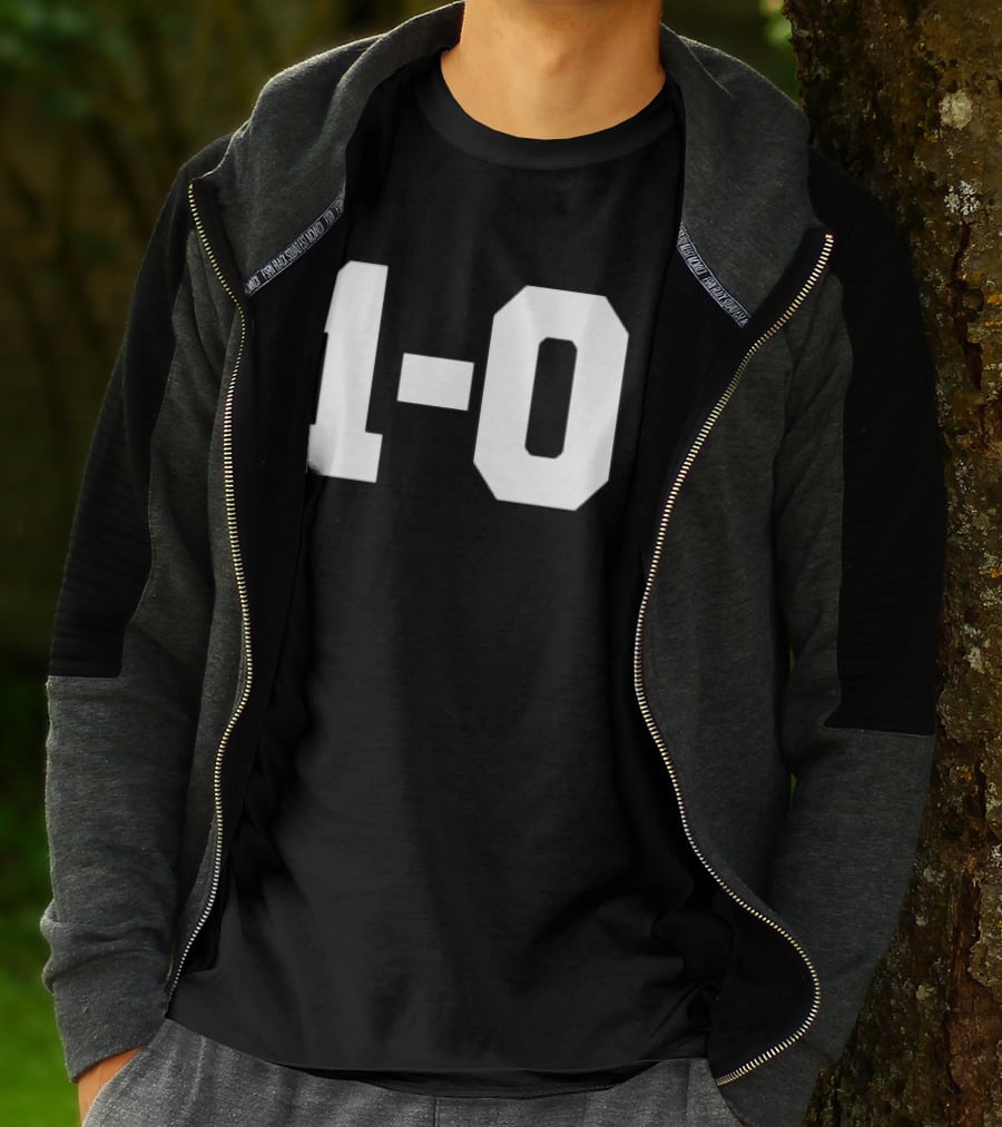Coach John Harbaugh 1 0 Victory Scoreboard Triumph T-Shirt