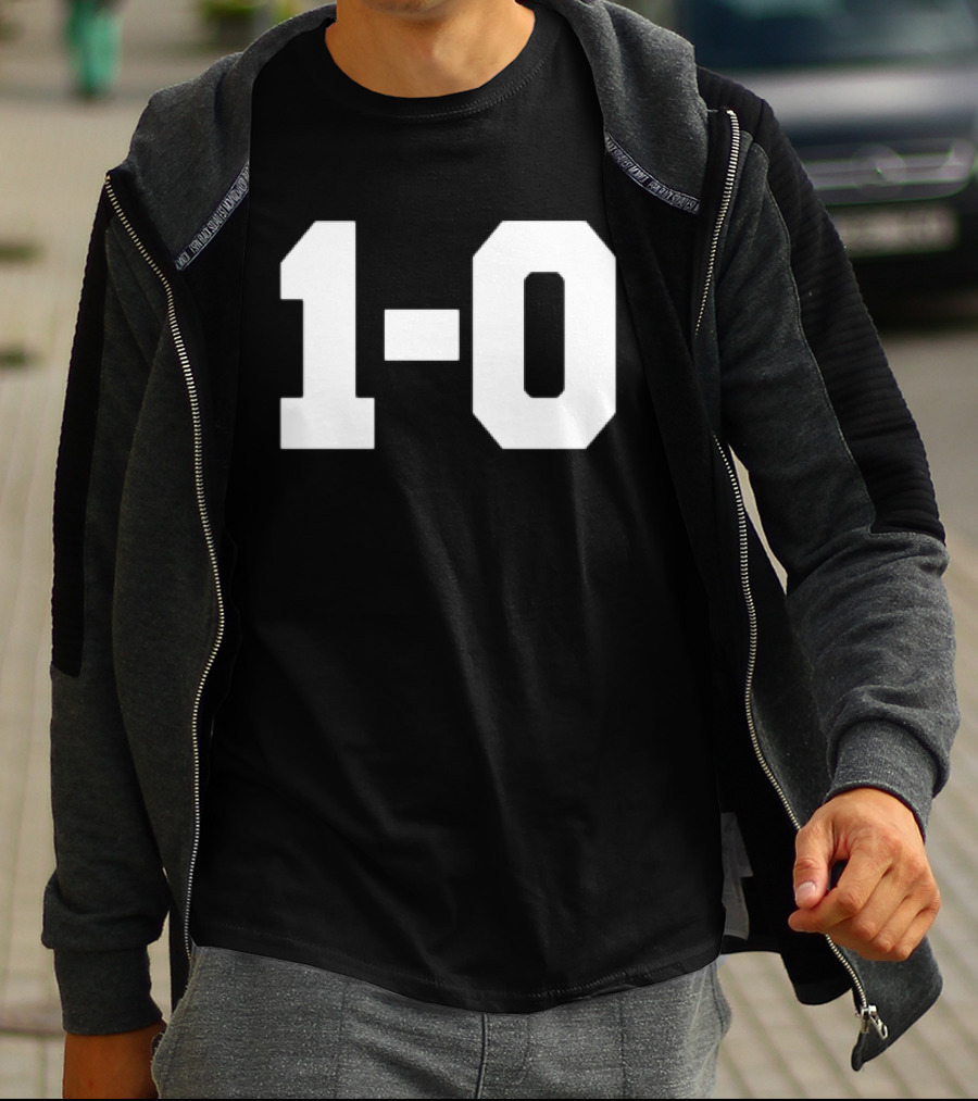 Coach John Harbaugh 1 0 Victory Scoreboard Triumph T-Shirt