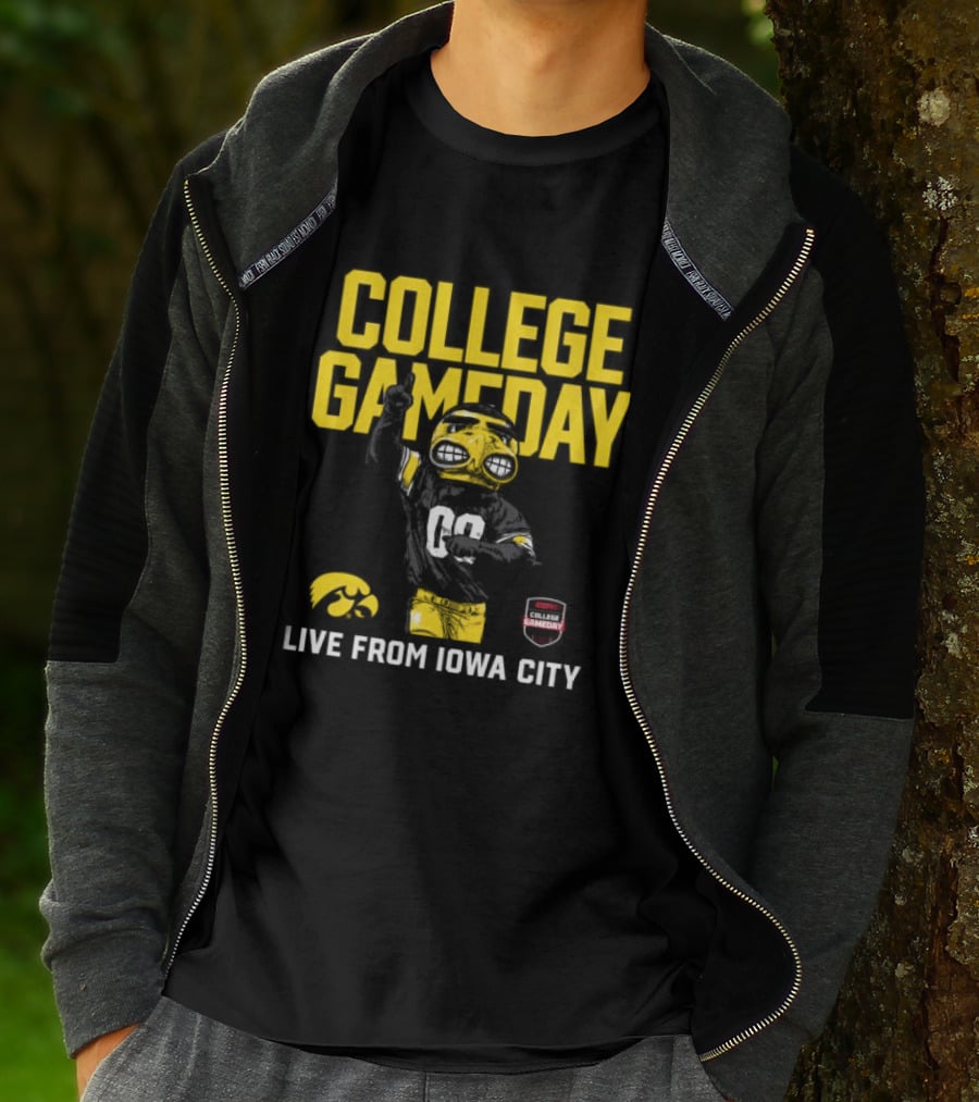 College Gameday Iowa City Iowa Hawkeyes Live Event Crewneck ESPN T-Shirt