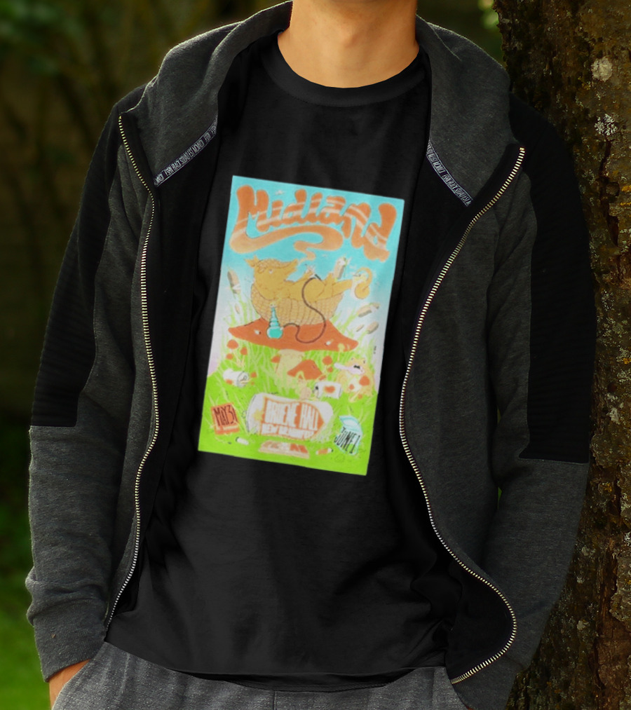 Midland Gruene Hall New Braunfels May 31 June 1 Armadillo On Mushroom T-Shirt