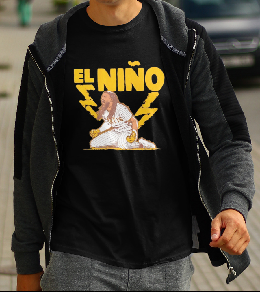 Fernando Tatis Jr El Niño San Diego Padres Stole Home Lightning T-Shirt