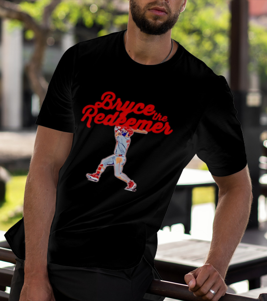 Bryce Harper The Redeemer Philadelphia Phillies Baseball T-Shirt
