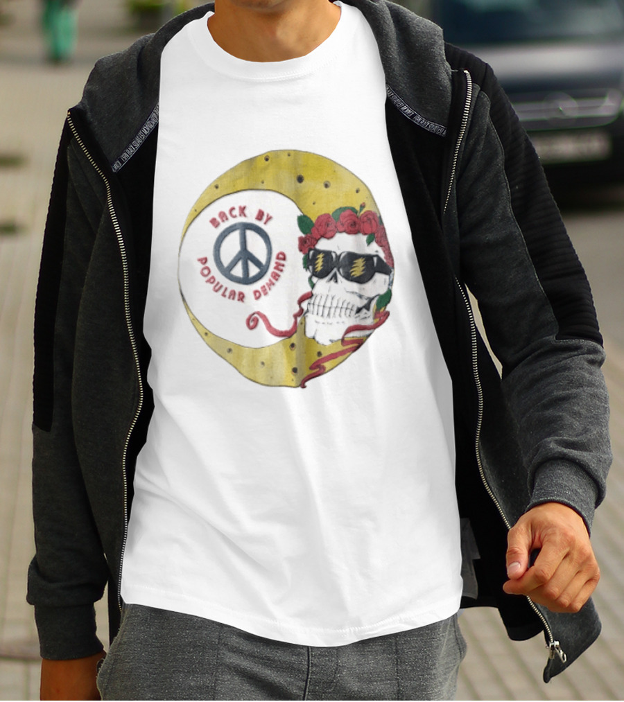 Back By Popular Demand Skull Sunglasses Lightning Peace Roses T-Shirt