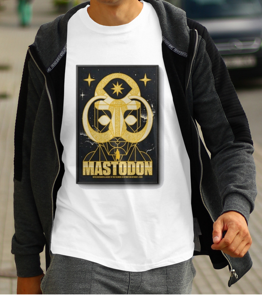 Mastodon The Fillmore Detroit Oct 1 2026 With Deafheaven And Khemmis T-Shirt