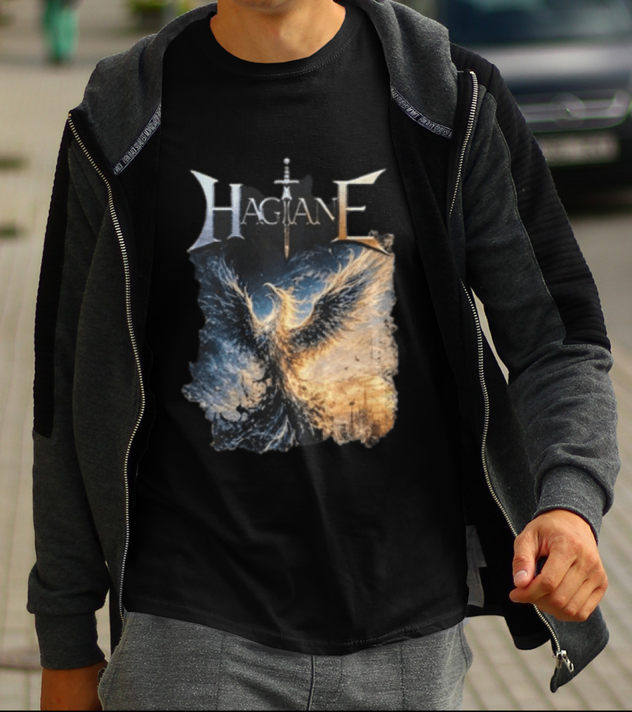 Hagane Sword And Phoenix Night T-Shirt