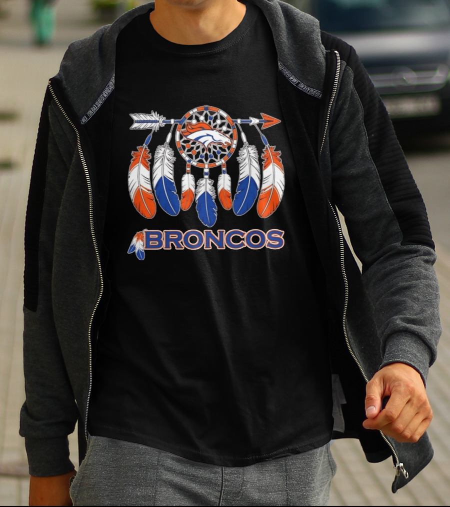 Denver Broncos Dreamcatcher Feather Arrow Team Spirit T-Shirt