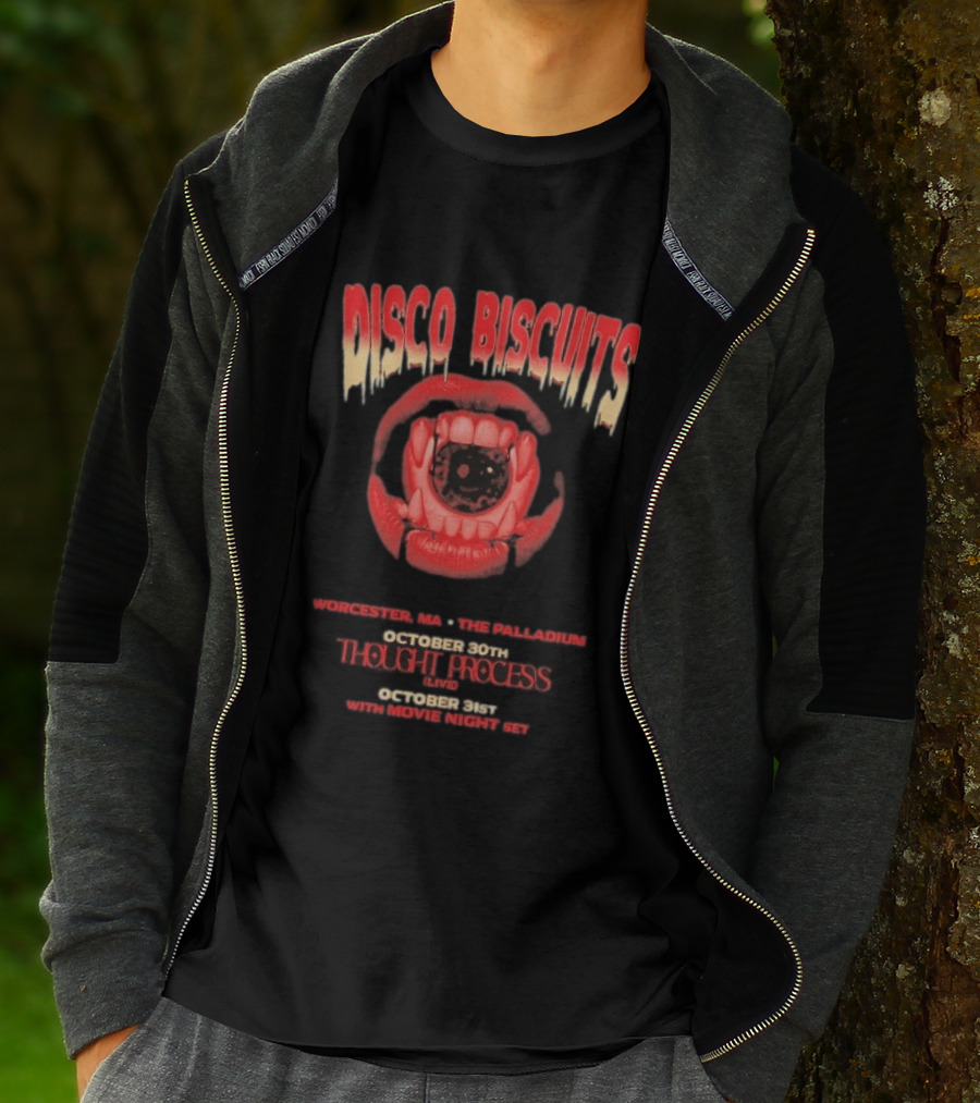Disco Biscuits Worcester MA The Palladium October 30 Thought Process Movie Night Live T-Shirt