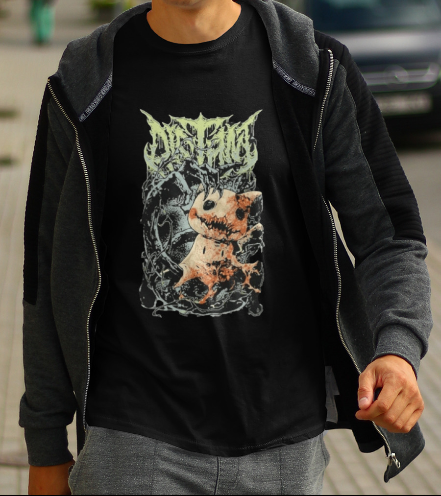 Distant Mimic Creepy Creature In Thorny Vines T-Shirt