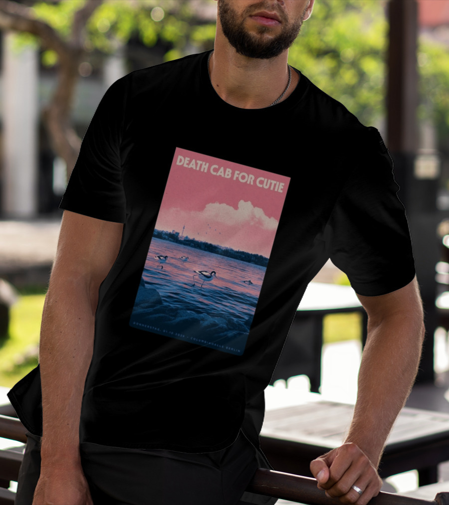 Death Cab For Cutie Columbiahalle Berlin Concert 2026 Donnerstag 01.10 Exclusive T-Shirt