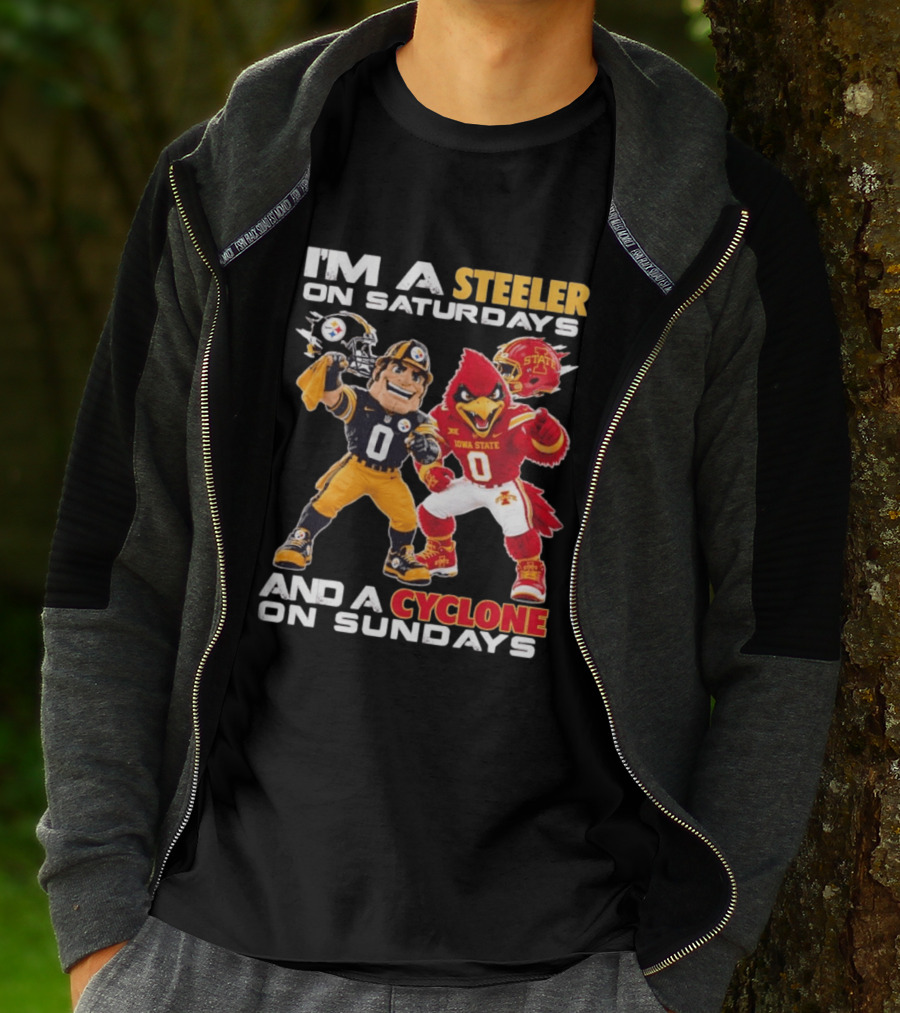 I'm A Steeler On Saturdays And A Cyclone On Sundays T-Shirt