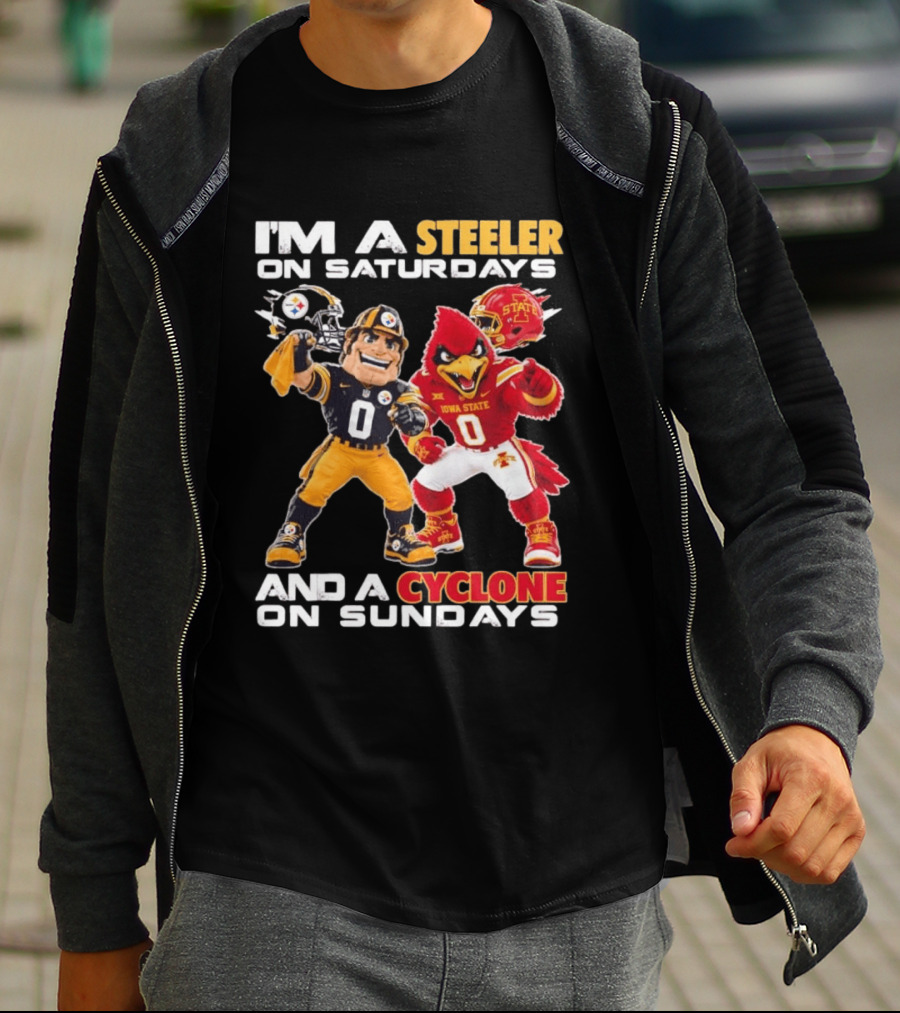 I'm A Steeler On Saturdays And A Cyclone On Sundays T-Shirt