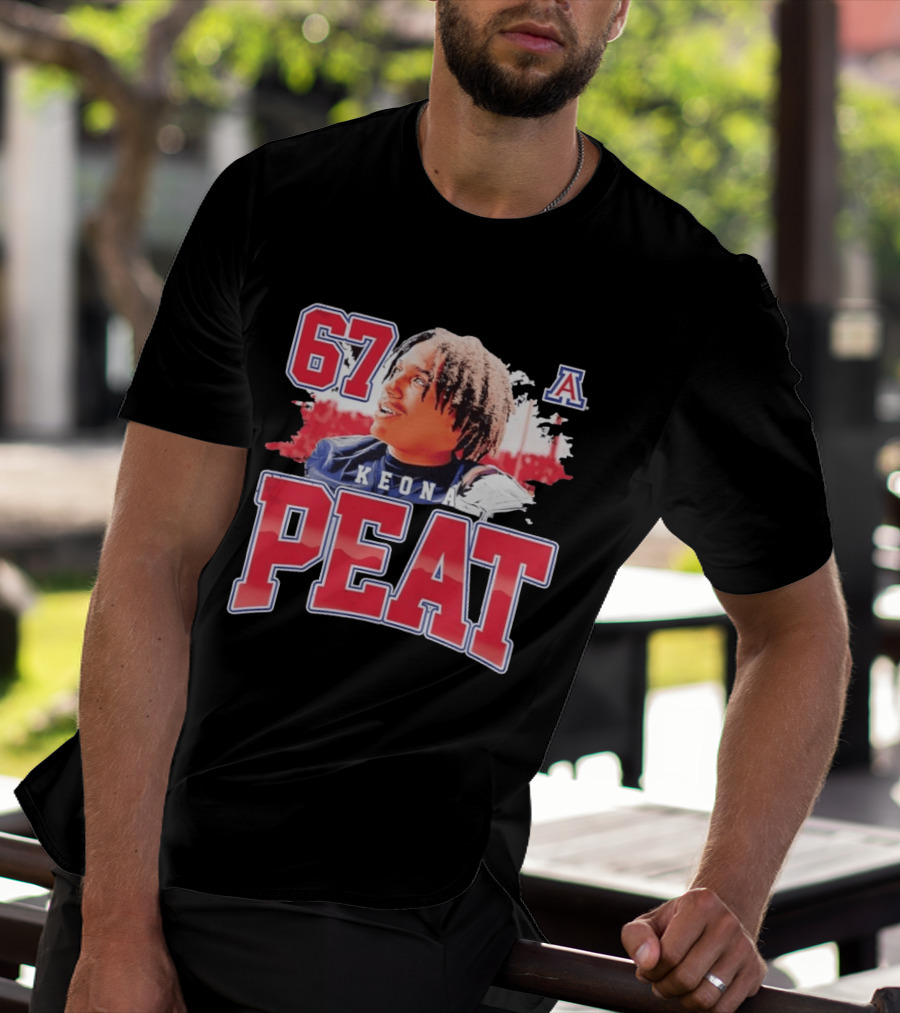 Keona Peat 67 Arizona Wildcats NCAA Football T-Shirt