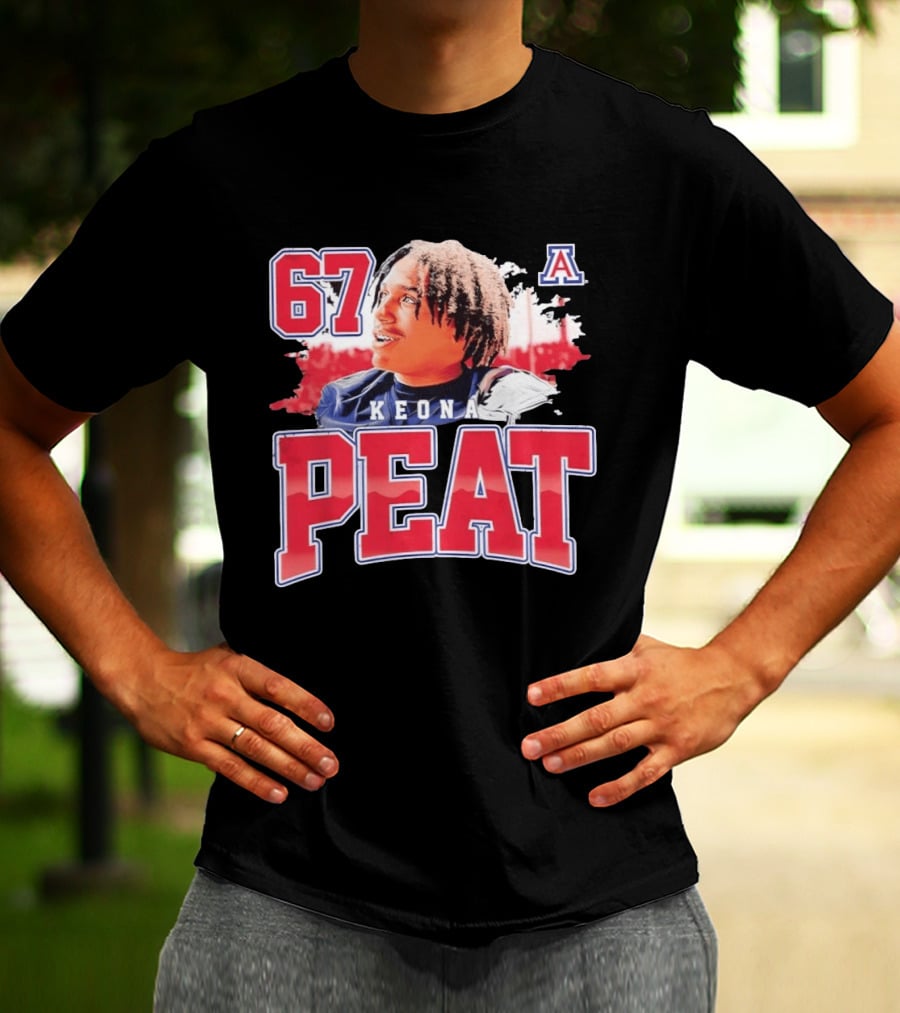 Keona Peat 67 Arizona Wildcats NCAA Football T-Shirt