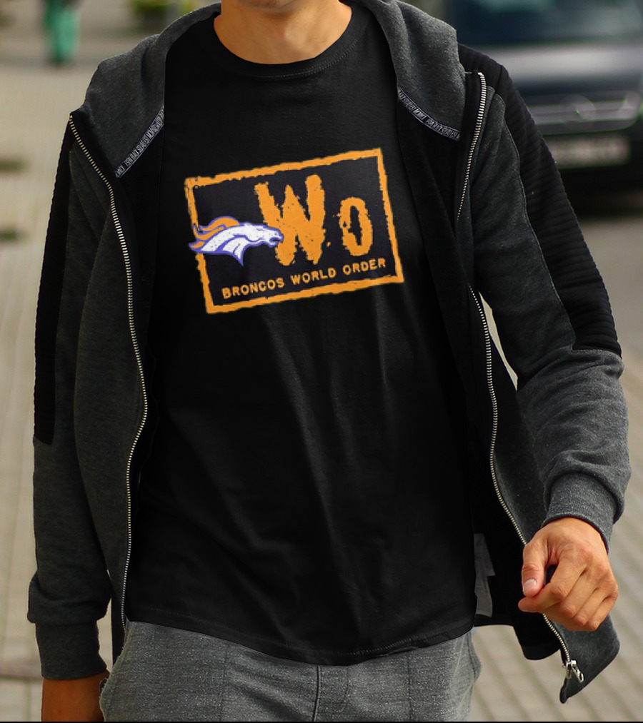 NWo Broncos World Order Denver Broncos Fans WWE Wrestling T-Shirt