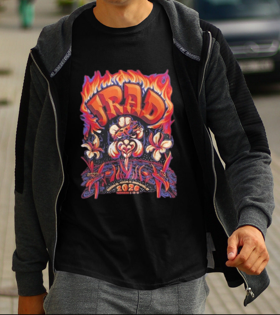 JRAD 2026 Tour With Floral Frog Flames For October In Chicago And Grand Rapids T-Shirt