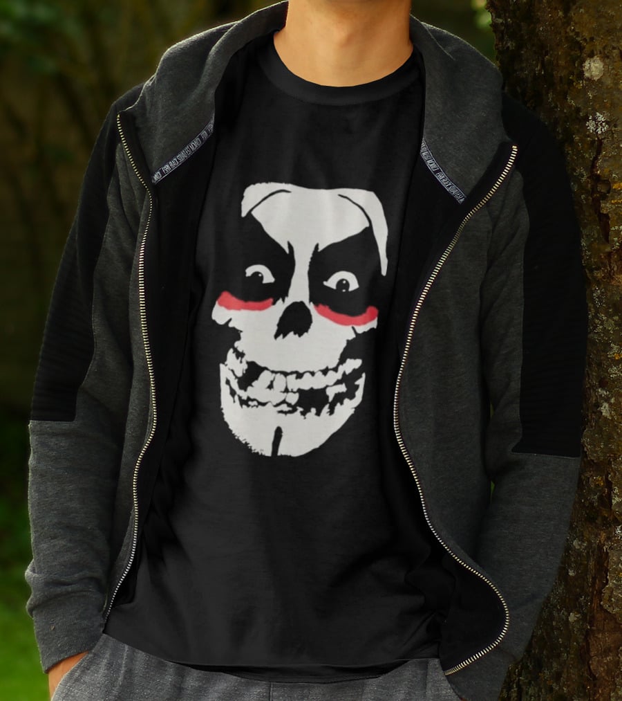 Original Misfits Skull With Danhausen Red Makeup Mechanics 2026 T-Shirt