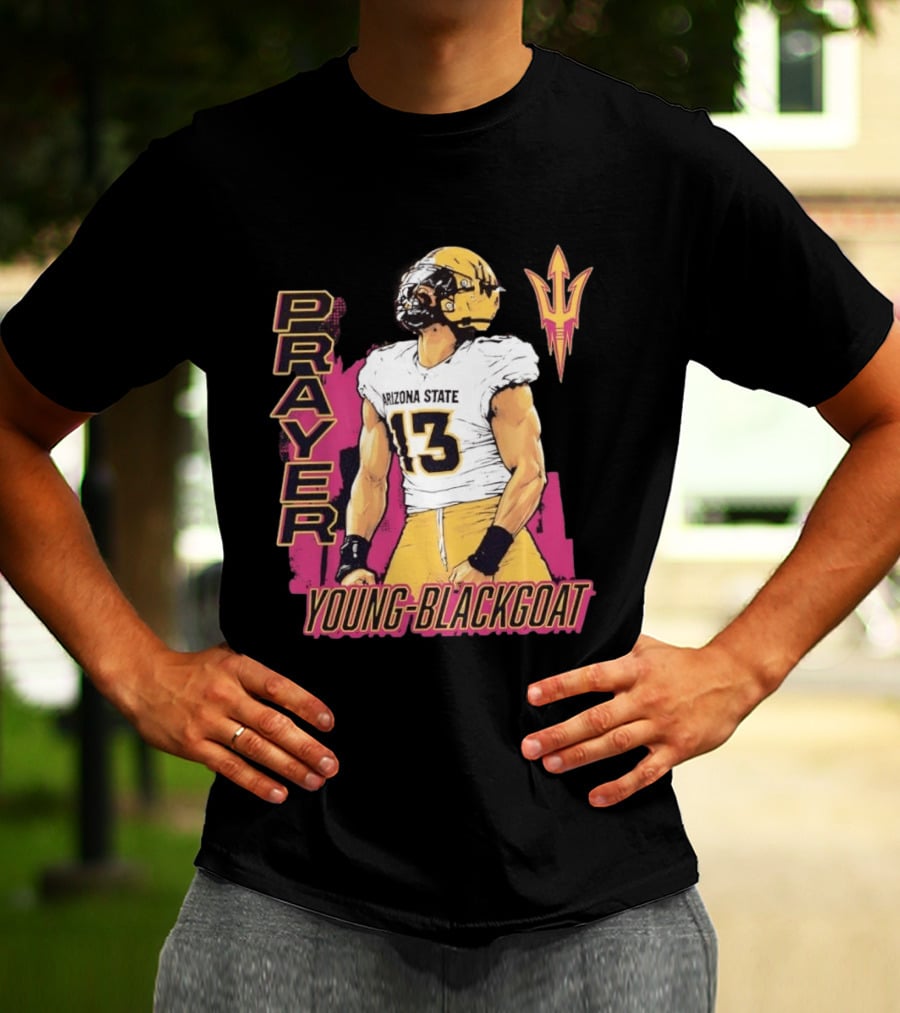 Prayer Young Blackgoat 13 Arizona State Sun Devils Football T-Shirt